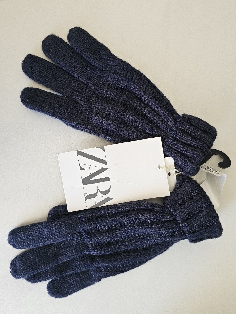 ZARA Kids Blue Navy Gloves 🧤 l 6-9 YRS NWT